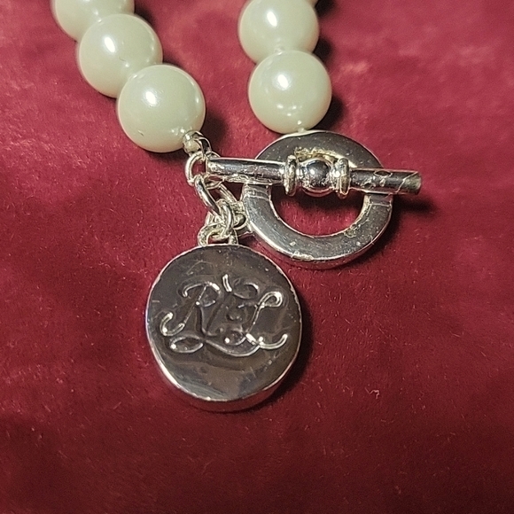 LAUREN RALPH LAUREN FAUX PEARL BRACELET - Picture 3 of 5